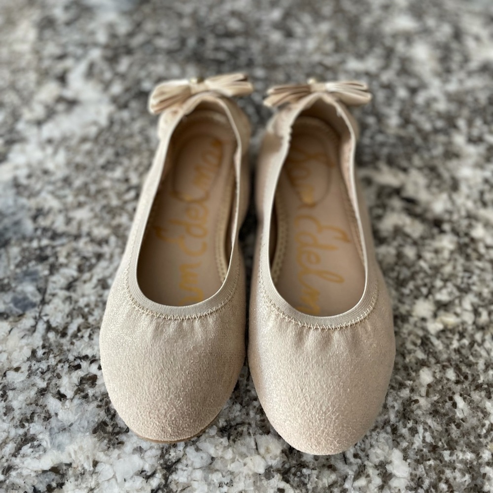 Sam Edelman Felicia Esmeralda Bow Scrunch Ballet